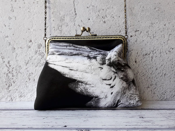 Stone Gaurdian Angel Clutch Bag Purse Wedding Gift for Her Birthday Gift