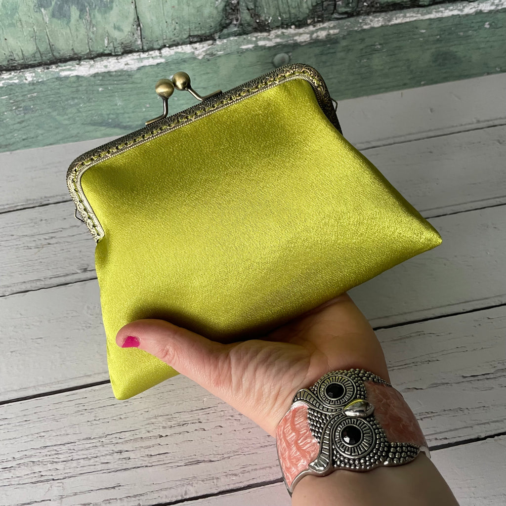 ALDO Ldo Structured Foldover Clutch Bag In Lime Green  Lyst